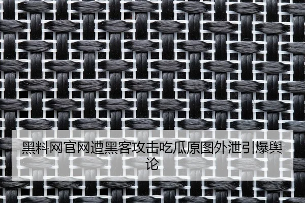 黑料网官网遭黑客攻击吃瓜原图外泄引爆舆论